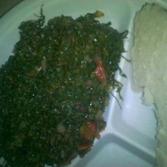 A picture of Fried kales.