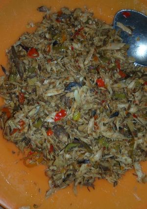 Foto resep Tongkol suwir ranjau😁