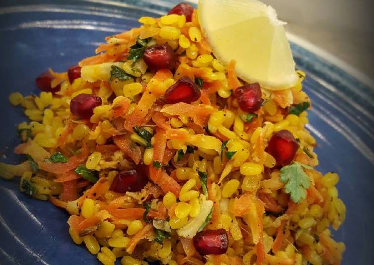 Steps to Make Any-night-of-the-week Moong carrot salad