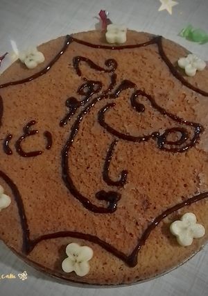 عکسی از دستور کیک با سس شکلاتی 🍫🥧
