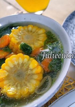 Foto resep Sayur bayam jagung manis