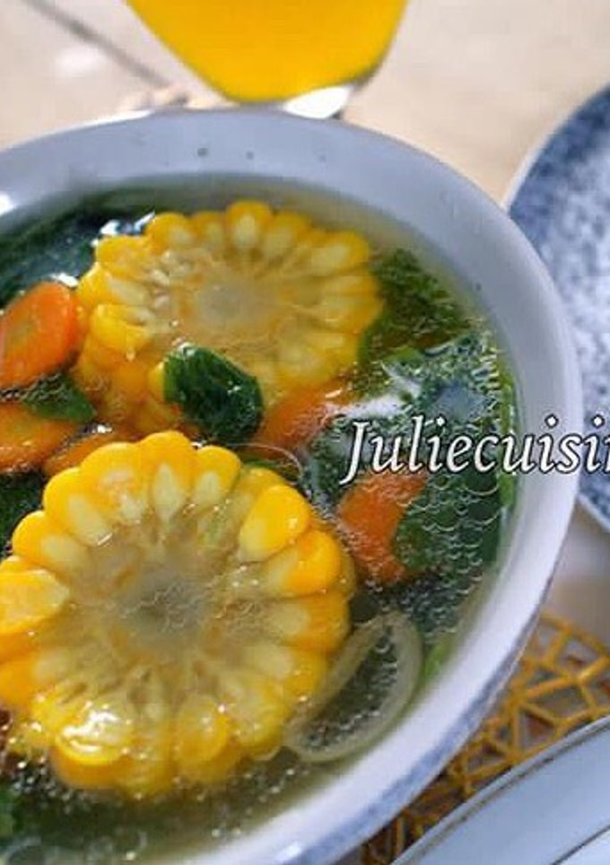 Foto resep Sayur bayam jagung manis