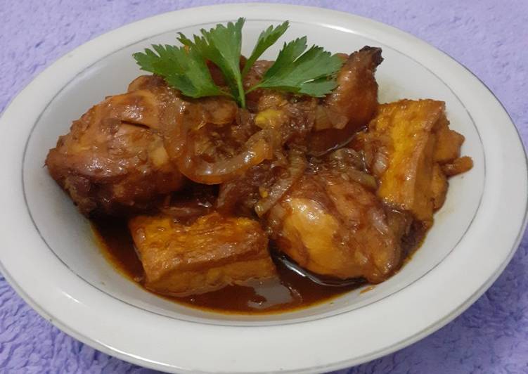 Ayam tahu kecap