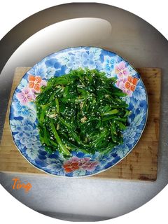 韓式小菜- 涼拌菠菜 的食譜成品照片