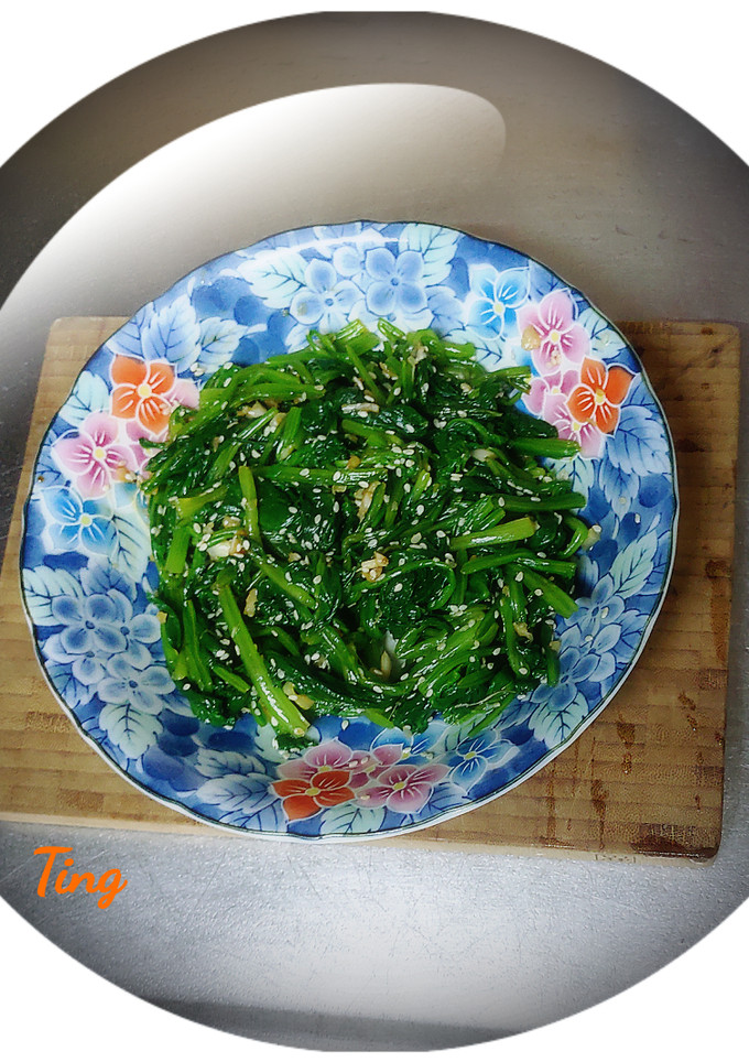 韓式小菜- 涼拌菠菜 的食譜成品照片