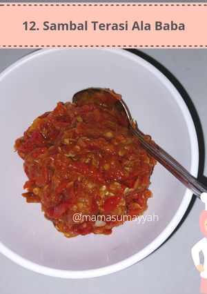 Foto resep 12. Sambal Terasi Ala Baba