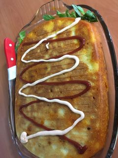 عکسی از دستور کیک گوشت مخصوص بدون فر