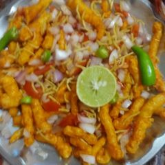 A picture of Kurkure Chat.