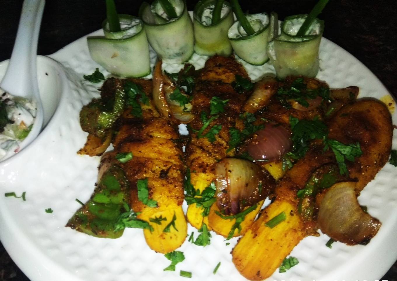 Roasted street style soya chap