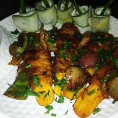 A picture of Roasted street style soya chap.