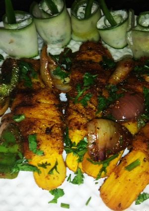 A picture of Roasted street style soya chap.