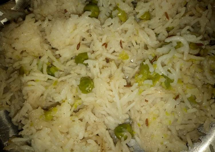 Steps to Prepare Speedy Peas rice