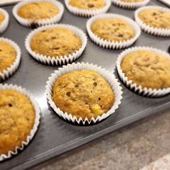 A picture of Chocolate Chip Banana Muffins.