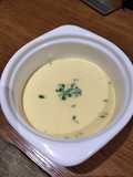 Steam Egg with Ham and Spring Onion