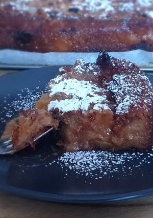 Foto di Torta di farro paesana con mele senza uova,latte