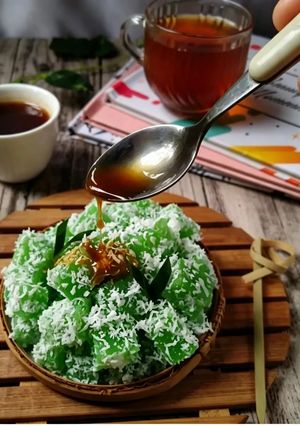 Foto resep Kicak Singkong Pandan