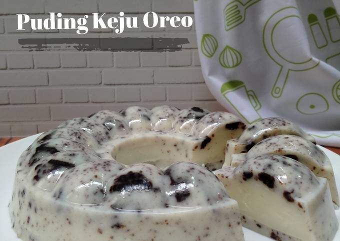 Resep Puding keju oreo yang Enak
