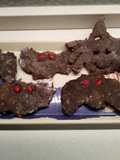 Pipistrelli e ragni Halloween. Biscotti alla banana e cacao