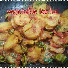 A picture of Vegetable karhai.
