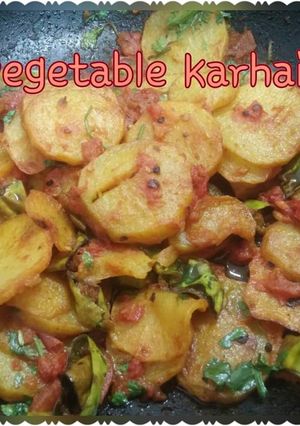 A picture of Vegetable karhai.