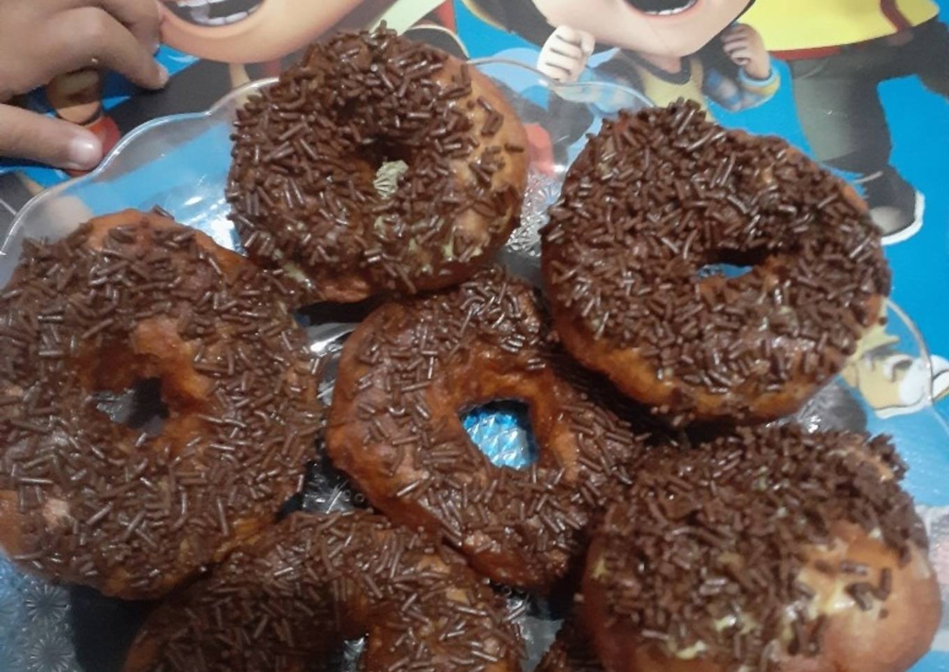 Donat ubi ungu simple takaran sendok