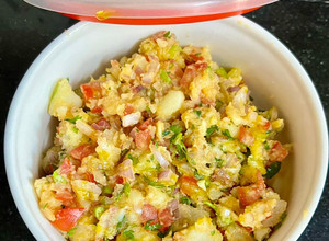 A picture of Aloo Ka Chokha.