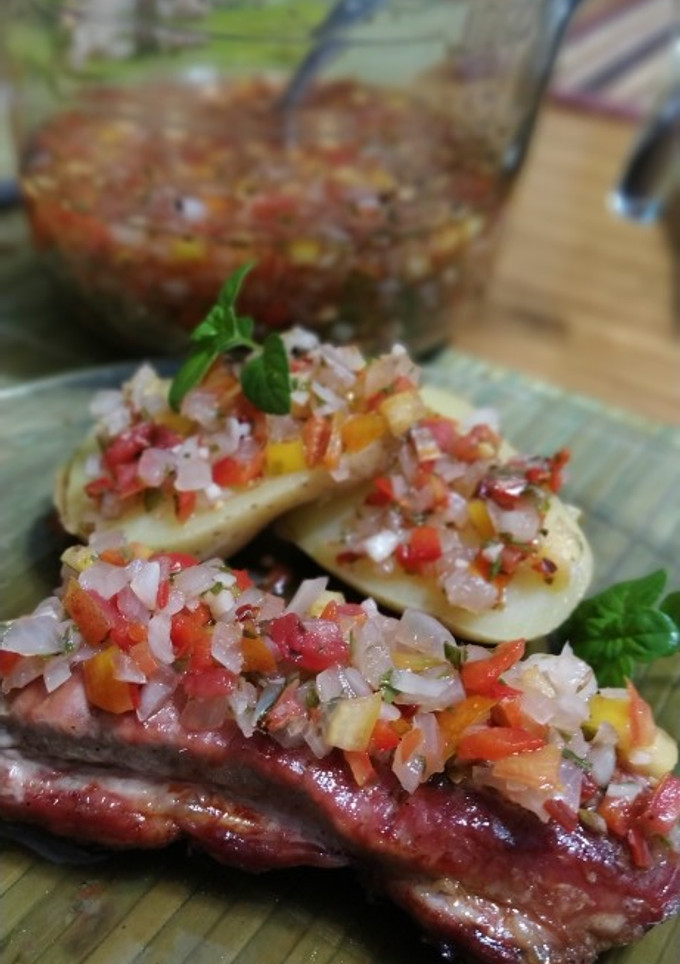 Una foto de Salsa criolla