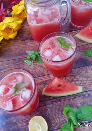 ওয়াটারমেলন স্মুদি (watermelon smoothy recipe in Bengali) রেসিপির প্রধান ছবি