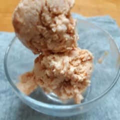 A picture of Watermelon Icecream Made Using Jaggery.