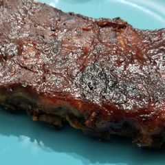 A picture of Slow Cook Fall off the Bones BBQ Ribs.