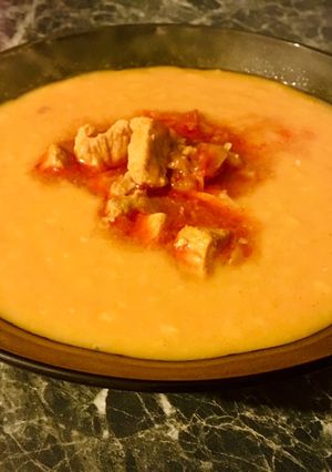 Sárgaborsó főzelék recept fotója