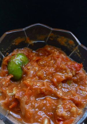 Foto resep Sambal terasi jeruk limo