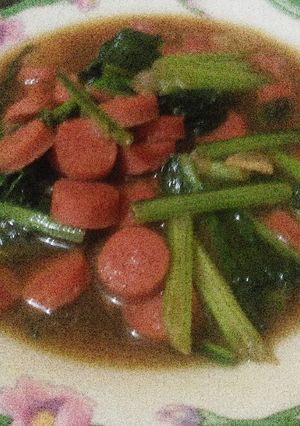 Foto resep Cha sawi sosis manis
