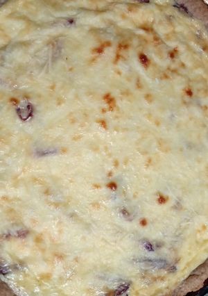 Una foto de Tarta de cebolla