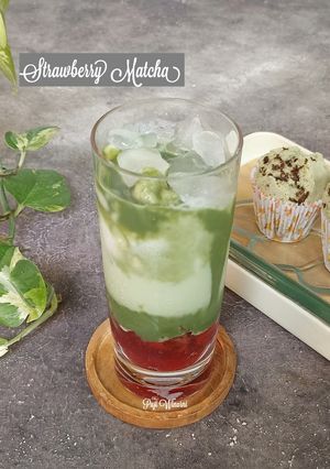 Foto resep Strawberry matcha