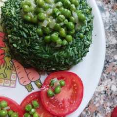 Riso basmati con spinaci e piselli-レシピのメイン写真