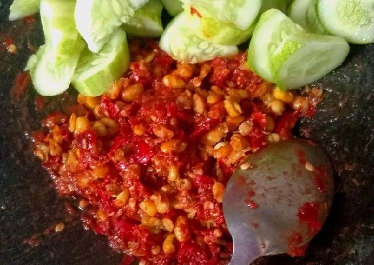 Resep Sambel Mentah Timun, Lezat