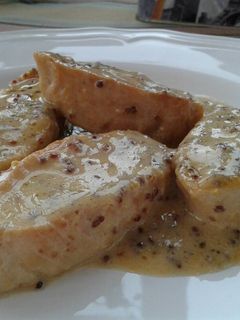 Una foto de Solomillo de pavo con miel y mostaza