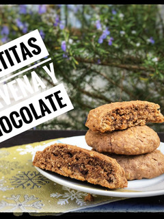 Una foto de Galletitas de avena y chocolate 🍪