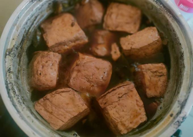 Resep Tahu dan Telur Bacem (Bumbu Iris) Anti Gagal