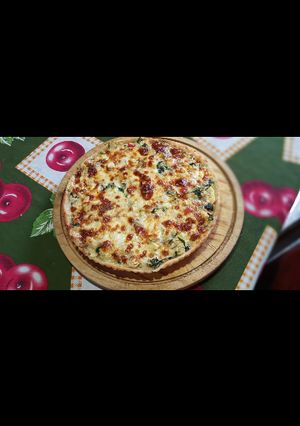 Una foto de Tarta de acelga con pollo
