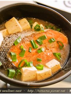 黑木耳鮭魚味噌湯.柯媽媽の植物燕窩 的食譜成品照片