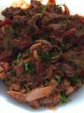 Higaditos de pollo encebollados