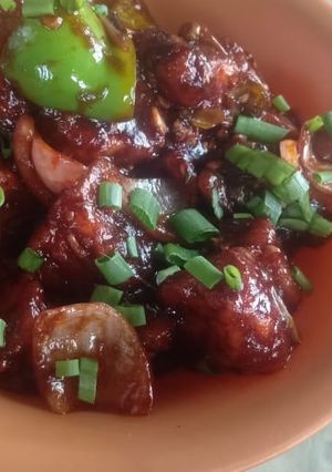 A picture of Chilli paneer.