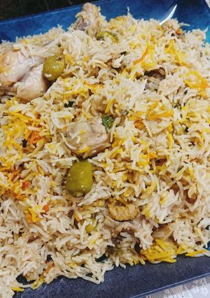 A picture of Chicken Biryani Pulao 😋🤩.