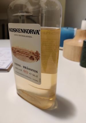 A picture of Green tea vodka.