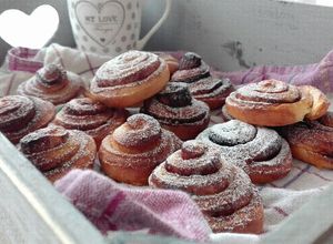 Kakaós és fahéjas csigák recept fotója
