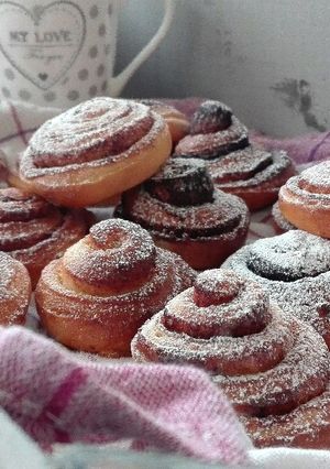 Kakaós és fahéjas csigák recept fotója