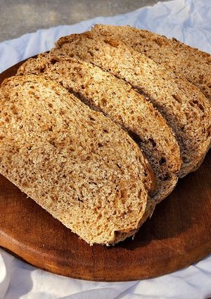 Una foto de 🍞🌾Pan 100% integral 🍞 Técnica Tang Zhong 🌾🍞Miga tierna y húmeda 😍