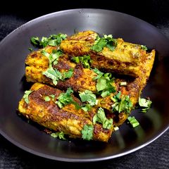 A picture of Stuffed Karela.